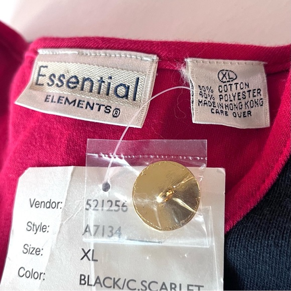 Vintage Eighties Essential Elements Knit Button Cardigan Size XL Retro NEW - Picture 10 of 12